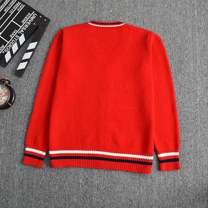 Uniforme scolaire japonais, <span class=keywords><strong>pull</strong></span> en tricot marin, filles, étudiants, broderie de couronne britannique, col en V, manches longues, cardigan, hauts, garçons - Product Image 4
