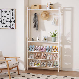 Estante de Almacenamiento Multifuncional para el Hogar, para Zapatos, Ropa y Sombreros |   Organizador Colgante Integrado para Dormitorio y Ahorrador de Espacio - Product Image 3