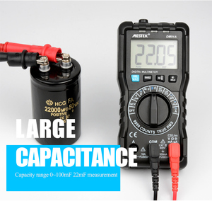 Multímetro digital inteligente DM91A True <span class=keywords><strong>RMS</strong></span> Auto Range AC/DC Voltaje Amp Ohm Diodo Continuidad Capacitancia Tester Multímetro - Product Image 6