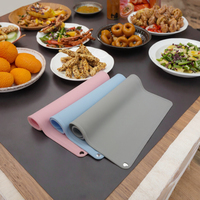 Nouveauté, set de table en silicone antidérapant, tapis de table rectangulaire, grande taille, qualité alimentaire, réutilisable, isolant thermique