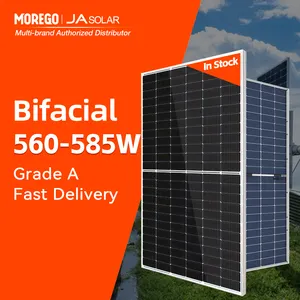 JA deepblue solar 3.0 painel solar bifacial 580W 575W 570W 560W módulo solar transparente para 1MW sistema solar