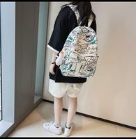 Twinkle Factory Simple versátil mujer estudiante universitario bolsa de ordenador impermeable Graffiti impreso estudiante mochila mochilas escolares