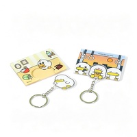 Vente en gros HYX AK13 Porte-clés en acrylique transparent de forme irrégulière, style mode, anneaux, pendentifs colorés transparents, breloques DIY