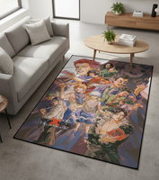 Hunter X Hunter Dicker Flachflor-Teppich mit Anime-Motiv, Modernes Kundenspezifisches Design, Shaggy-Bodenbelag für Zuhause, Hotel, Büro