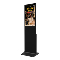 Système d'affichage numérique sur pied pour vitrine, écran LCD Totem Kiosque 32 pouces, publicité intérieure, panneau IPS, basé sur le cloud