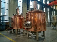 Équipement de brassage de bière en cuivre rouge 200L en acier inoxydable