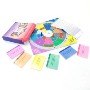 Fabricant de jeux de société en gros silicone arc-en-ciel tri couleur petite roulette de poker jeu de société à boire impression pour les enfants - Product Image 3