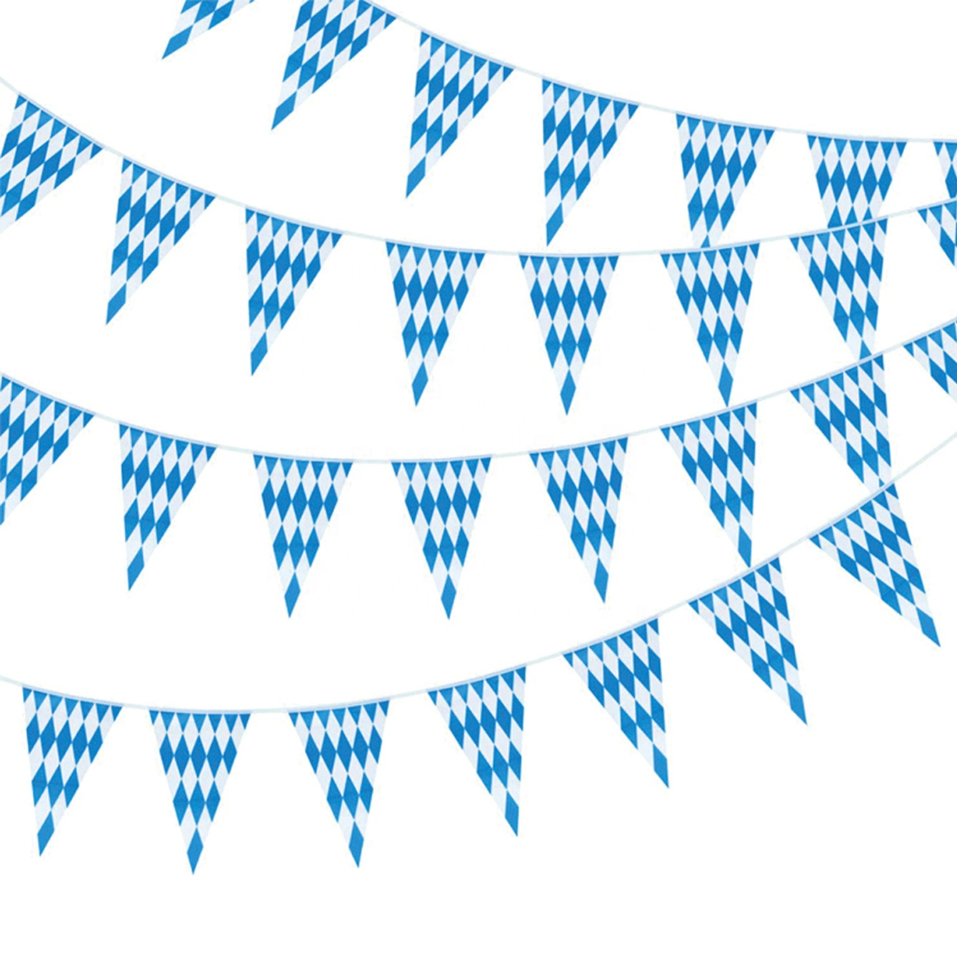 30 Pieces Oktoberfest Decorations Oktoberfest Food Tray Disposable Party Supplies Tray Paper Party Snacks Takeaway Food Serving Tray Blue White Plaid Hot