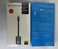 Câble USB-C vers HDTV 4K durable, connexion directe à un seul câble au moniteur TV |   Connecteurs en nylon tressé et dorés pour une utilisation durable