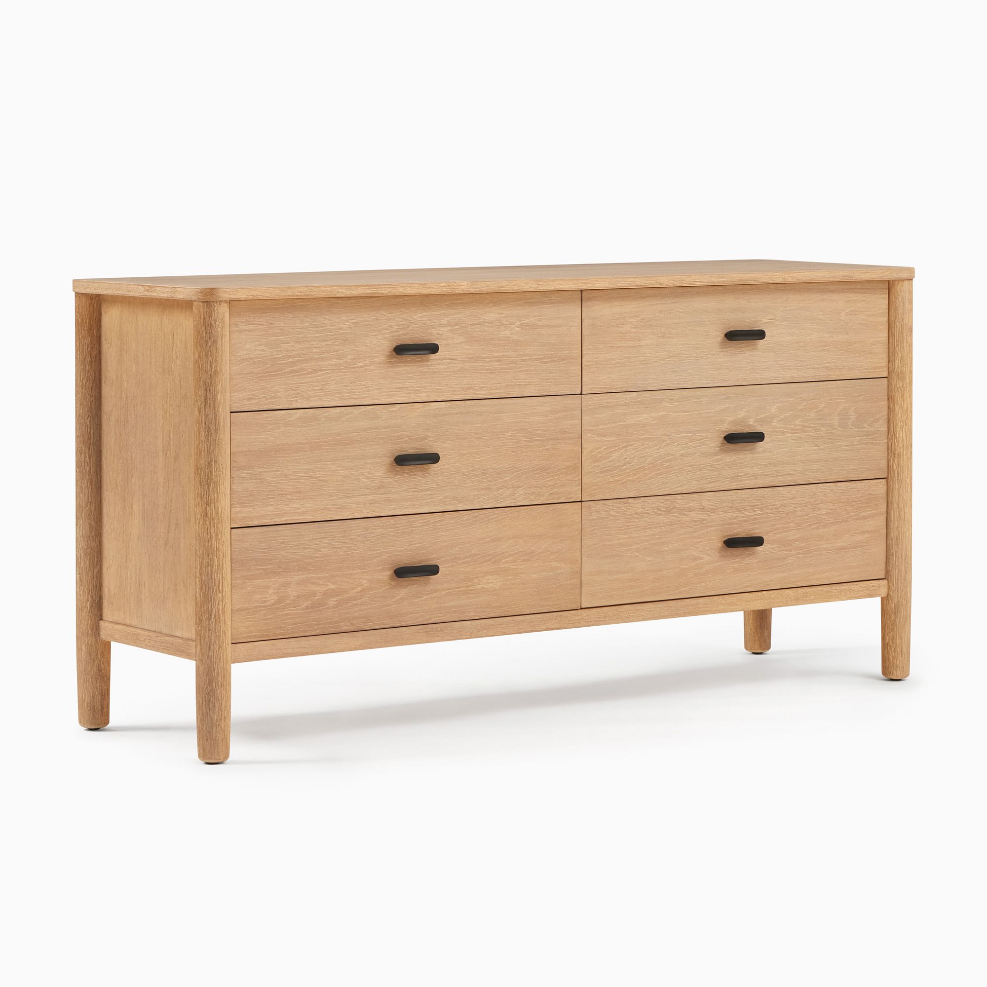 Hot selling contemporary modern custom color wood home corner bedroom furniture wooden 6-drawer dressers