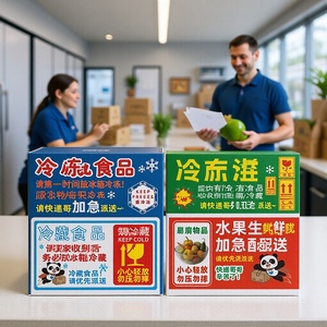 Etiquetas Autoadhesivas Haiqian 50x80mm Impresión a Color Para Empaquetado de Alimentos y Envío Exprés - Product Image 1