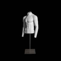 Mannequin torse masculin invisible professionnel GH17 pour la photographie de vêtements e-commerce 3D