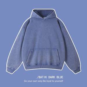 Logotipo personalizado bordado a prueba de viento 100% algodón Invierno 2 tonos color sudaderas 6XL multicolor sudaderas con capucha - Product Image 4