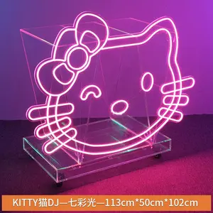 조명 DJ 테이블 전기 사운드 바 상자 재생 디스크 기계 오디오 테이블 믹서 파티 KTV 나이트 클럽 재생 디스크 테이블 사용자 정의