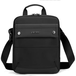 WePower Men's Messenger <b>Bag</b> Large Capacity <b>Waterproof</b> Nylon Business Travel Crossbody <b>Bag</b> Solid Color Black - Product Image 3