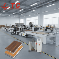 Machine de lamination de portes à colle chaude haute performance PUR, moteur PCL + contrôle par écran tactile pour une finition impeccable