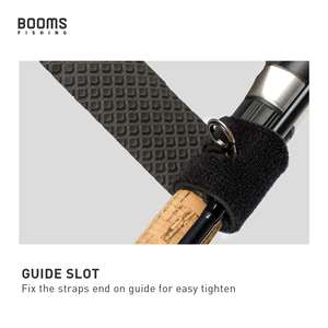 Booms Fishing 9.6 pouces Spinning Fly Rods Crochet Boucle <span class=keywords><strong>Canne</strong></span> À Pêche Ceintures Wrap Pole Straps Cravates pour Casting Rods - Product Image 3