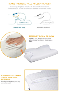 Ergonomic chỉnh hình gối nhà dệt may <span class=keywords><strong>Nasa</strong></span> lấy cảm hứng từ áp lực cứu trợ làm mát Bộ nhớ bọt gối - Product Image 5