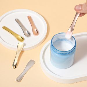 Aplicador de rodillo para crema de ojos, cuchara facial, espátula de cuchara cosmética de Metal de acero <span class=keywords><strong>inoxidable</strong></span> - Product Image 6