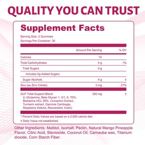 Gummies véganes GLP-<span class=keywords><strong>1</strong></span> à <span class=keywords><strong>prix</strong></span> d'usine, pour la santé intestinale et le bien-être métabolique, soutien naturel de l'appétit, de l'énergie et de l'équilibre digestif - Product Image 4