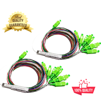 1X8 FTTH/Network Fiber Optic Splitter Unequal G657A1 PVC 1m 0.9mm SC/APC SM Fiber Used for FTTX