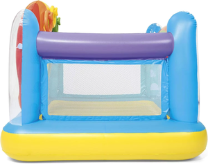 Château gonflable amusant pour enfants en forme <span class=keywords><strong>de</strong></span> <span class=keywords><strong>montgolfière</strong></span> avec trampoline intégré pour fêtes en plein air - Product Image 3