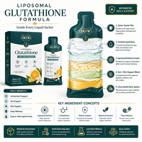 Glutathion Liquide Oral Prix de Gros Santé Intestinale Éclaircissement de la Peau Complément Antioxydant Immunitaire Boisson au Glutathion