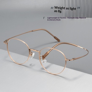 Lunettes <span class=keywords><strong>de</strong></span> <span class=keywords><strong>vue</strong></span> ovales vintage ultra-légères <span class=keywords><strong>petite</strong></span> <span class=keywords><strong>taille</strong></span> pour femmes, monture fine Danyang, verres neutres - Product Image 3