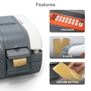 Proveedores de Pro Max, 3,0, logotipo personalizado, dispensador automático de cinta de embalaje de papel Kraft engomado activado por agua, - Product Image 5