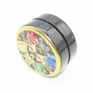 Custom Printed Child Resistant Round <b>Tin</b> Can 69x34mm Swirl Lock Metal Cans for Herb <b>Tobacco</b> Mint Candy Cosmetic Packaging - Product Image 2