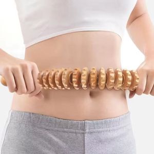 12-Assembly Ball Manuel Masseur en bois Bâton Backwood <span class=keywords><strong>Roller</strong></span> <span class=keywords><strong>Massage</strong></span> du corps pour la santé - Product Image 3