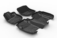 Tapis de Sol de Voiture Artes TPE Dédicacés, Écologiques, Personnalisés en Usine, Vente en Gros, Antidérapants, 3/6 Pièces, Tapis de Sol Auto 3D TPE Parfaits