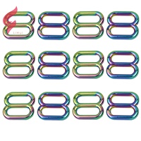 Boucles de sangle réglables en alliage de zinc tendance Lihui Hardware, anneaux coulissants en forme de 8 pour sacs à main