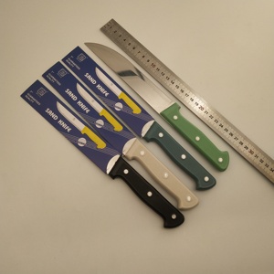 Couteau de <span class=keywords><strong>boucher</strong></span> professionnel en acier inoxydable de 7 pouces avec manche en PP coloré, couteau à sable multi-usages - Product Image 6