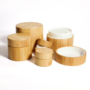 Vente en gros de contenants cosmétiques en bambou, pots à crème de luxe, nouveau design, 5g, 10g, 20g, 30g - Product Image 5