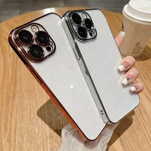 La poudre scintillante galvanisée convient à 16 étuis de téléphone. 15 est livré avec un film d'objectif. 14 Transparent Dur - Product Image 3