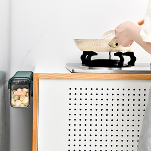 Nuevo Dispensador de Especias Transparente para Montar en la Pared, Tarro para Condimentos con Adhesivo Estático Slickynote - Product Image 3