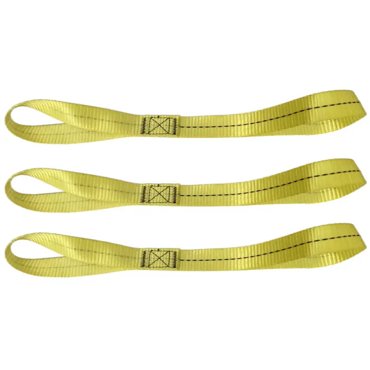 1 "Polyester mở rộng hàng hóa vòng lặp mềm Tie xuống dây đeo Trailer Vòng dây đai