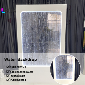 LEDA Factory Direct Acrylic Popular RGB LED <b>Arch</b> Backdrop Decoration Waterfall <b>Frame</b> Bracket for Wedding Events - Product Image 2