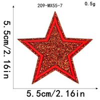 Patchs thermocollants brodés de sequins étoiles scintillantes colorées pour sweats à capuche, chapeaux et sacs