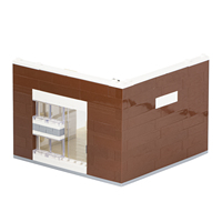 Style classique chambre armoire lit Double maison MOC gros ville série enfants garçons filles jouets blocs de construction briques ensembles