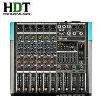 PA6 Professioneller Metall-Audiomixer 6-Kanal DJ-Soundcontroller mit Bluetooth USB für PC-Aufnahme XLR-Mikrofonanschluss