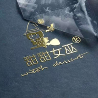Özel tasarım Logo altın UV DTF transferi Metal su geçirmez etiket toptan marka Logo alfabe kendinden yapışkanlı etiket