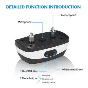 Verkäufer Elektronische Wiederaufladbare Hund Ausbildung Rinde Kragen Vibration Kein Schlag Bellen Hund <span class=keywords><strong>Alarm</strong></span> Anti Rinde Kragen - Product Image 2