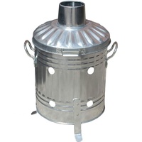 Métal galvanisé intérieur et extérieur 90l, trous de brûleur rapide, papier et déchets de jardin, incubateur à vendre