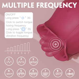 ไวเบรเตอร์รูปดอกกุหลาบขายดี ซิลิโคน ชาร์จไฟได้ ของเล่นดูแลส่วนตัว - Product Image 5