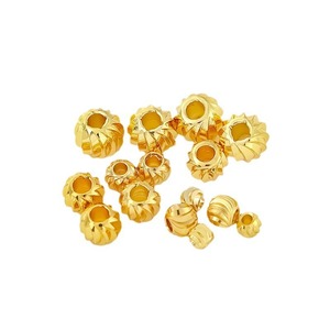 <b>Copper</b> Plated Round Beads Wheel Pattern Loose Spacer Beads For <b>Bracelet</b> Making Jewelry Findings D14 - Product Image 5