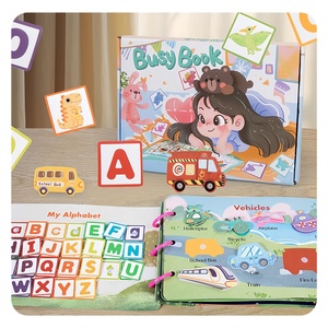Livre d'autocollants silencieux pour enfants fait à la main pour l'apprentissage précoce <span class=keywords><strong>Maria</strong></span> <span class=keywords><strong>Montessori</strong></span>-inspiré pour unisexe 2-4 ans ensemble <span class=keywords><strong>de</strong></span> papier - Product Image 1