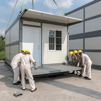 Kiosque mobile de thé aux perles en conteneur préfabriqué Xiamao, respirant et à montage rapide, avec façade vitrée, pour rues commerciales extérieures