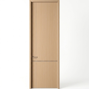 Porte intérieure <span class=keywords><strong>en</strong></span> <span class=keywords><strong>bois</strong></span> écologique minimaliste moderne <span class=keywords><strong>en</strong></span> HDF mélaminé sans formaldéhyde pour chambre à coucher - Product Image 2